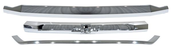 Moldura Parrilla para Camioneta Chevrolet Silverado "LS" 2016, 2017, 2018 (4X2,  4X4) Cromada, 3 Pizeas