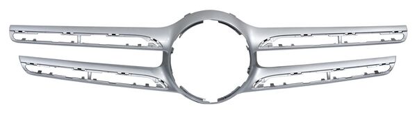Moldura Parrilla para Mercedes Benz GLC 2016, 2017, 2018, 2019 Exterior Plata, Con Hoyo Para Camara