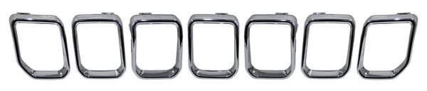 Moldura Parrilla para Jeep Compass 2023, 2024, 2025 Juego 7Pzs Cromado