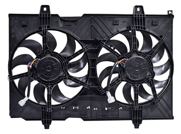Motoventilador para Nissan Xtrail, X-Trail 2008, 2009, 2010, 2011, 2012, 2013, 2014 L4 2.5 Litros, Doble Completo 4 Y 4 Pines Kf