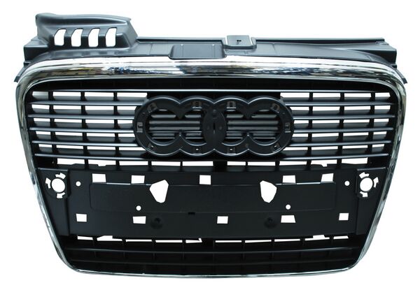 Parrilla para Audi A4 2005, 2006, 2007, 2008 Filo Cromado