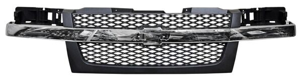 Parrilla para Chevrolet Colorado 2004, 2005, 2006, 2007, 2008, 2009, 2010, 2011, 2012 - Con Moldura Cromada