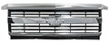 Parrilla para Camioneta para Chevrolet Silverado 2500, 3500 2016, 2017, 2018 - Cromada con Lineas Negras