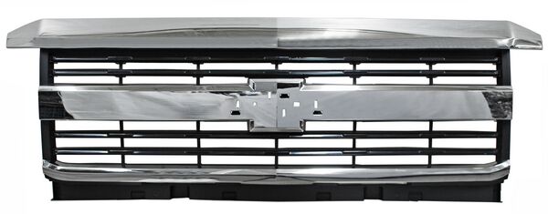 Parrilla para Camioneta para Chevrolet Silverado 2500, 3500 2016, 2017, 2018 - Cromada con Lineas Negras