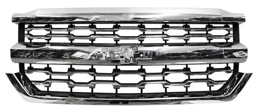 Parrilla para Camioneta Chevrolet Silverado 2016, 2017, 2018 Cromada, de Panal