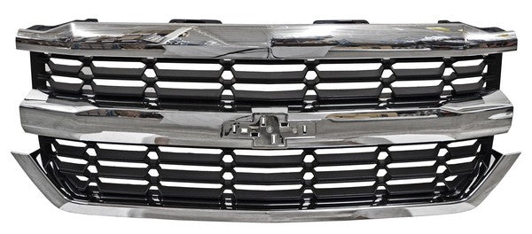 Parrilla para Camioneta Chevrolet Silverado 2016, 2017, 2018 - Cromada de Rombos