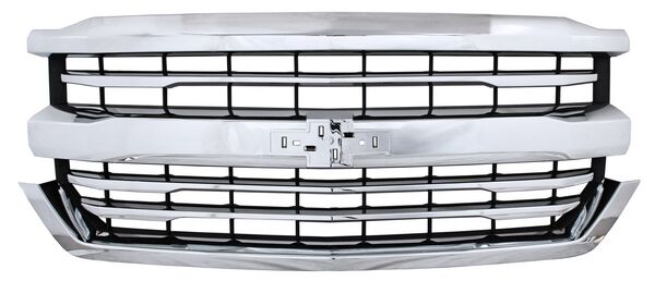 Parrilla Camioneta Para Chevrolet 2016, 2017, 2018 Silverado Cromada Lineas Cromadas