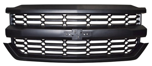 Parrilla para Camioneta para Chevrolet Silverado 2016, 2017, 2018 - Negra de Rombos