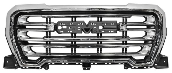 Parrilla para GMC Sierra 2019, 2020, 2021, 2022 SLE, AT4, Denali - Cromada, en Lineas