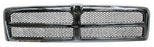 Parrilla para Dodge Ram 1994, 1995, 1996, 1997, 1998, 1999, 2000, 2001, 2002 Ram Cromada