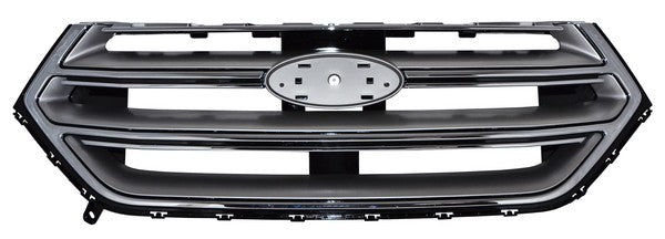Parrilla para Ford Edge 2015, 2016, 2017, 2018 Gris Fondo Cromada Sin Hoyo Para Camara