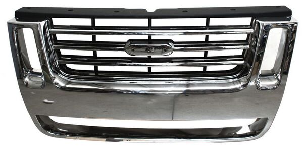Parrilla para Ford Explorer 2006, 2007, 2008, 2009, 2010 Eddie Bauer Negra con Cromo