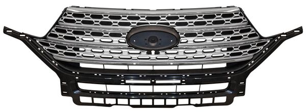 Parrilla para Ford Explorer 2020, 2021, 2022, 2023 - Plata, Con Moldura Cromada