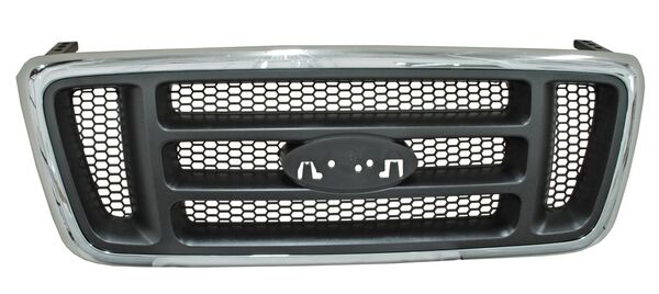 Parrilla para Camioneta Ford 2004, 2005, 2006, 2007, 2008 Xl Lobo Cromada Panal Negro