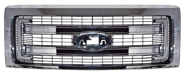 Parrilla para Camioneta Ford Lobo XLT 2013, 2014 - Cromada, Negra