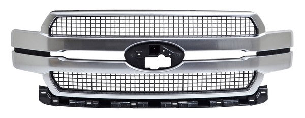 Parrilla para Camioneta Ford Lobo 2018, 2019, 2020 Plata Con Moldura Satin