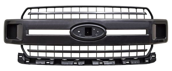 Parrilla para Ford Lobo 2018, 2019, 2020 - Negra, Con Moldura Gris Oscura