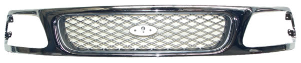 Parrilla para Camioneta Ford 1997, 1998 Lobo Cromada Rombos