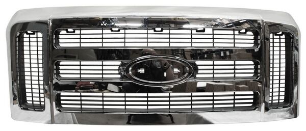 Parrilla para Ford Super Duty 2008, 2009, 2010 Cromada Sin LeTrasera Completa