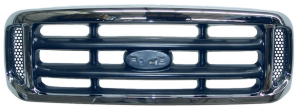Parrilla para Ford Super Duty 1999, 2000, 2001, 2002, 2003, 2004 Cromada