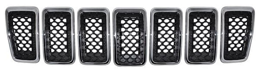 Parrilla para Jeep Cherokee 2019, 2020 - Con Moldura Cromada Juego 7 Pzas