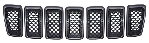 Parrilla para Jeep Cherokee 2019, 2020 - Con Moldura Gris Juego 7 Pzas