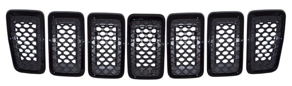 Parrilla para Jeep Cherokee 2019, 2020 - Con Moldura Negra Juego 7 Pzas
