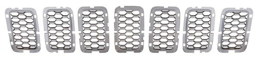 Parrilla para Grand Cherokee 2017, 2018, 2019, 2020, 2021, 2022 Plata Inserto