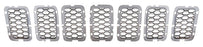 Parrilla para Grand Cherokee 2017, 2018, 2019, 2020, 2021, 2022 Plata Inserto