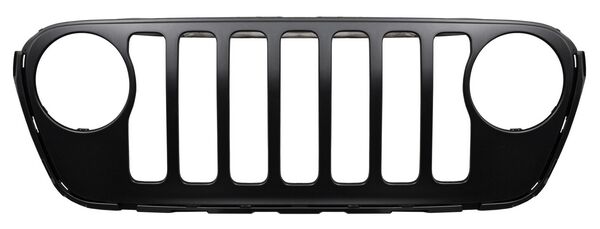 Parrilla para Jeep Wrangler 2018, 2019, 2020, 2021, 2022, 2023 - Negra Sin Moldura