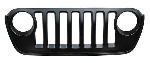 Parrilla para Jeep Wrangler 2018, 2019, 2020, 2021, 2022, 2023 - Negra Con Moldura