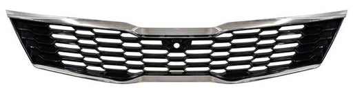 Parrilla para Kia Optima 2019, 2020, 2021 - Con Hoyo Camara Negra Filo Cromado
