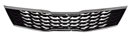 Parrilla para Kia Optima 2019, 2020, 2021 - Sin Hoyo Camara Negra Filo Cromado