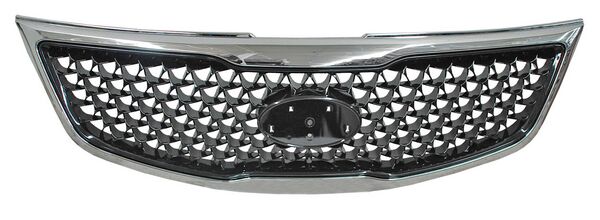 Parrilla para Kia Sportage 2016/ USA 2014, 2015, 2016 - Negra Con Mold Cromada