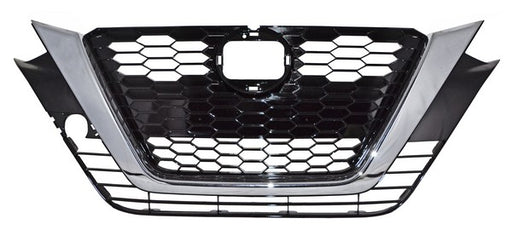 Parrilla para Nissan Altima 2019, 2020, 2021, 2022 - Con Hoyo Para Camara Con Moldura Cromada