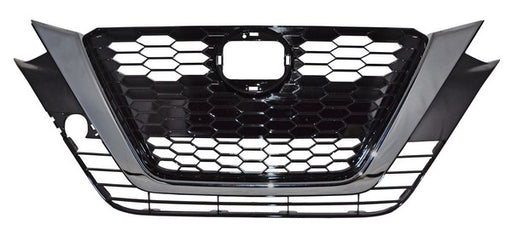 Parrilla para Nissan Altima 2019, 2020, 2021, 2022 - Sin Hoyo Para Camara Con Moldura Cromada Humo