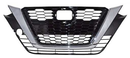 Parrilla para Nissan Altima 2019, 2020, 2021, 2022 - Sin Hoyo Para Camara Con Moldura Cromada