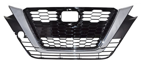 Parrilla para Nissan Altima 2019, 2020, 2021, 2022 - Sin Hoyo Para Camara Con Moldura Cromada