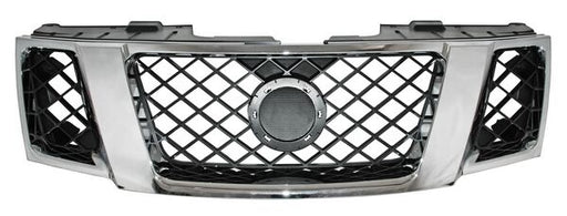 Parrilla para Nissan Frontier 2005, 2006, 2007, 2008, 2009, 2010, 2011, 2012, 2013, 2014, 2015, 2016, 2017 Negra Fondo Cromado