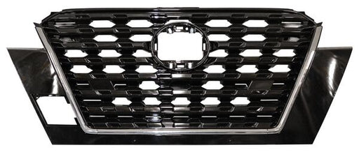 Parrilla para Nissan Kicks 2021, 2022, 2023, 2024 - Con Moldura Cromada Sin Hoyo Para Camara