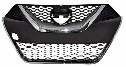 Parrilla para Nissan Maxima 2016, 2017, 2018 - Con Moldura Cromada Filo Interior Plata