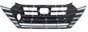 Parrilla para Nissan Versa 2023, 2024, 2025 Sin Tapa para Tiron Con Moldura Cromada Humo