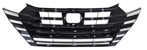 Parrilla para Nissan Versa 2023, 2024, 2025 con Tapa para Tiron Con Moldura Cromada