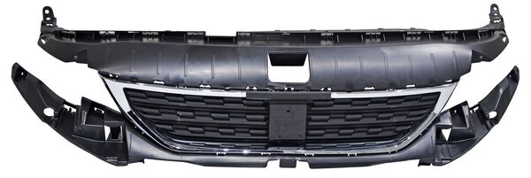 Parrilla para Peugeot Partner 2020, 2021, 2022, 2023, 2024, 2025 Con Mold Cromado