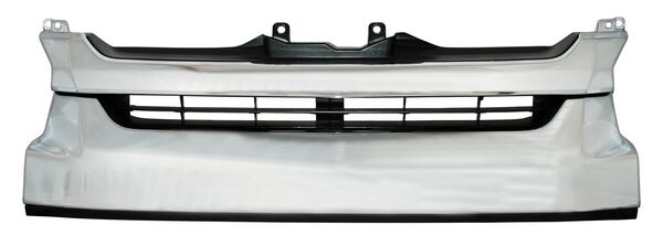 Parrilla para Toyota Hiace 2014, 2015, 2016, 2017, 2018, 2019 - Negra Con Moldura Cromada Largo 2015 Pasajeros