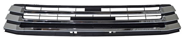Parrilla para Toyota Highlander 2017, 2018, 2019 - Con Moldura Cromada Sin Hoyo Para Camara De Fascia Centro