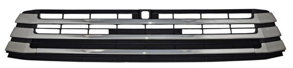 Parrilla para Toyota Highlander 2017, 2018, 2019 - Con Moldura Cromada Con Hoyo Para Camara De Fascia Centro