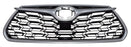 Parrilla para Toyota Highlander 2020, 2021, 2022, 2023, 2024, 2025, 2026 - Con Moldura Plata Sin Hoyo Para Camara