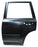 Puerta para Nissan Xtrail, X-Trail 2008, 2009, 2010, 2011, 2012, 2013, 2014 - Con Hoyos para Moldura Trasera, Izquierda .