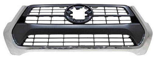 Parrilla para Hilux 2021, 2022, 2023, 2024, 2025, 2026 Con Mold Cromado Negra Texturizado